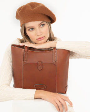 Tanya beret Rust Eric Javits