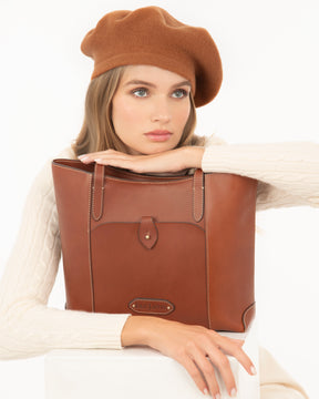 Tanya beret Rust Eric Javits