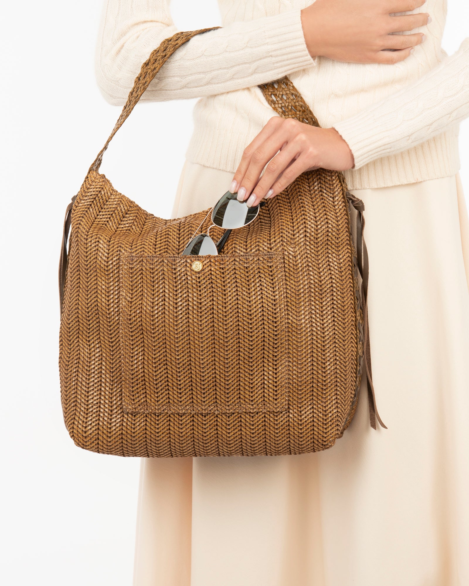 KIMIJIMAバック（740） KERIMA Bamboo Mini Top Handle Flap ショルダーバッグ レディース