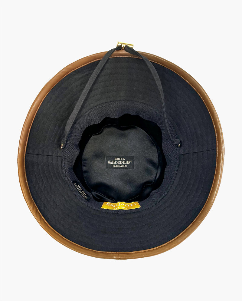 Petra Rain Bucket Black/Saddle Eric Javits