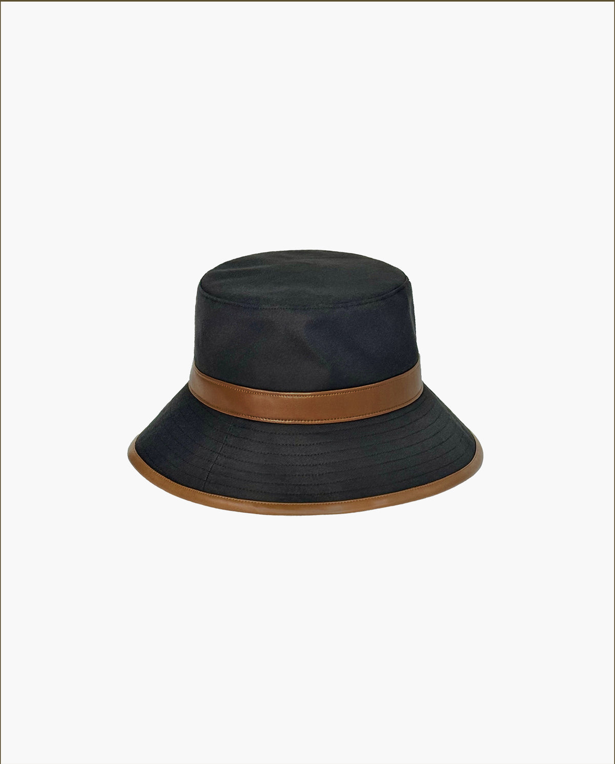 Petra Rain Bucket Black/Saddle Eric Javits