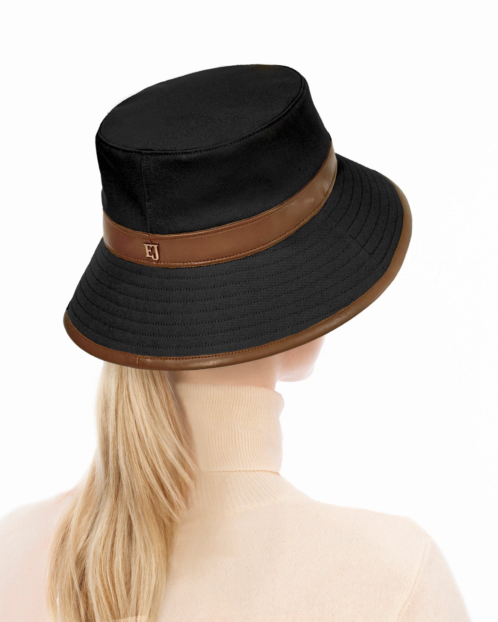 Petra Rain Bucket Black/Saddle Eric Javits