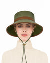 Petra Rain Bucket Loden/Saddle Eric Javits