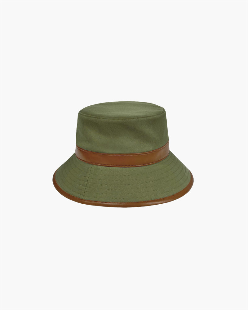 Petra Rain Bucket Loden/Saddle Eric Javits