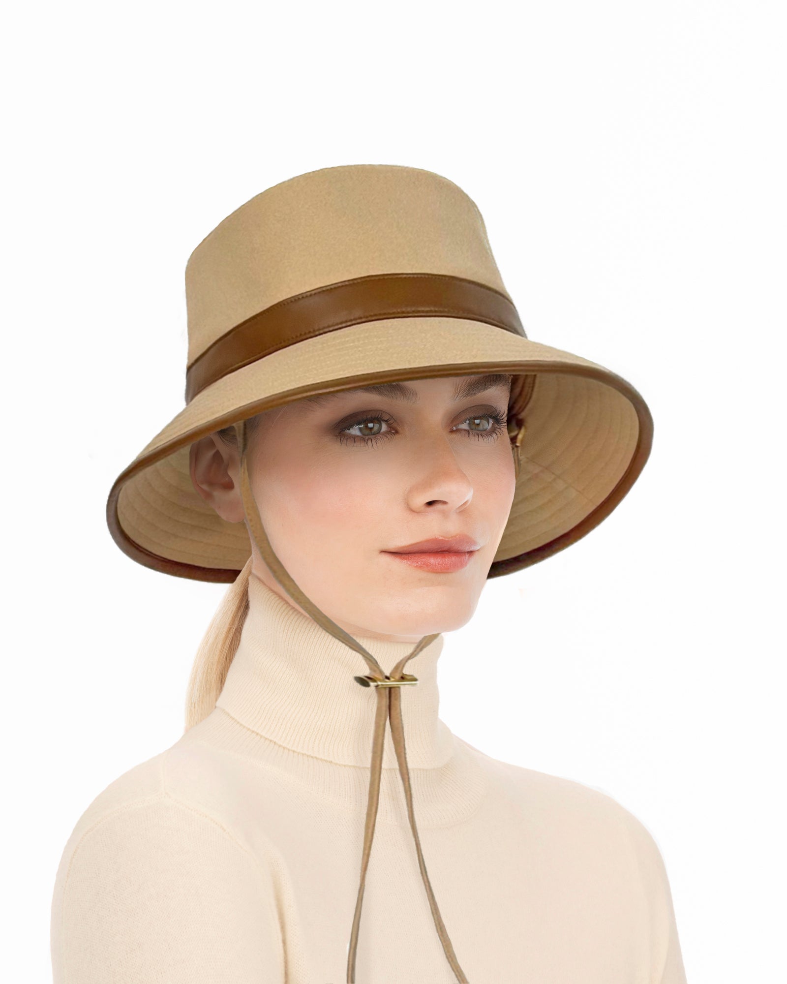 Petra Rain Bucket Tan/Saddle Eric Javits