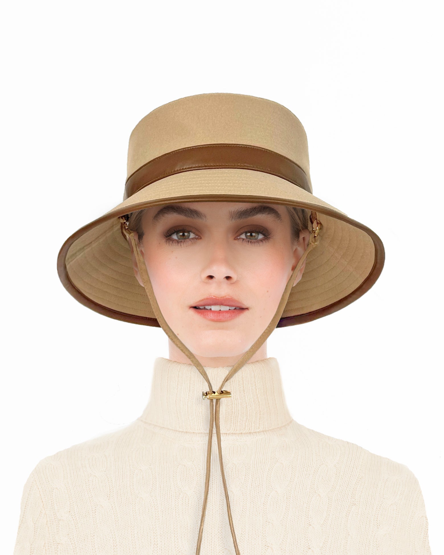 Petra Rain Bucket Tan/Saddle Eric Javits