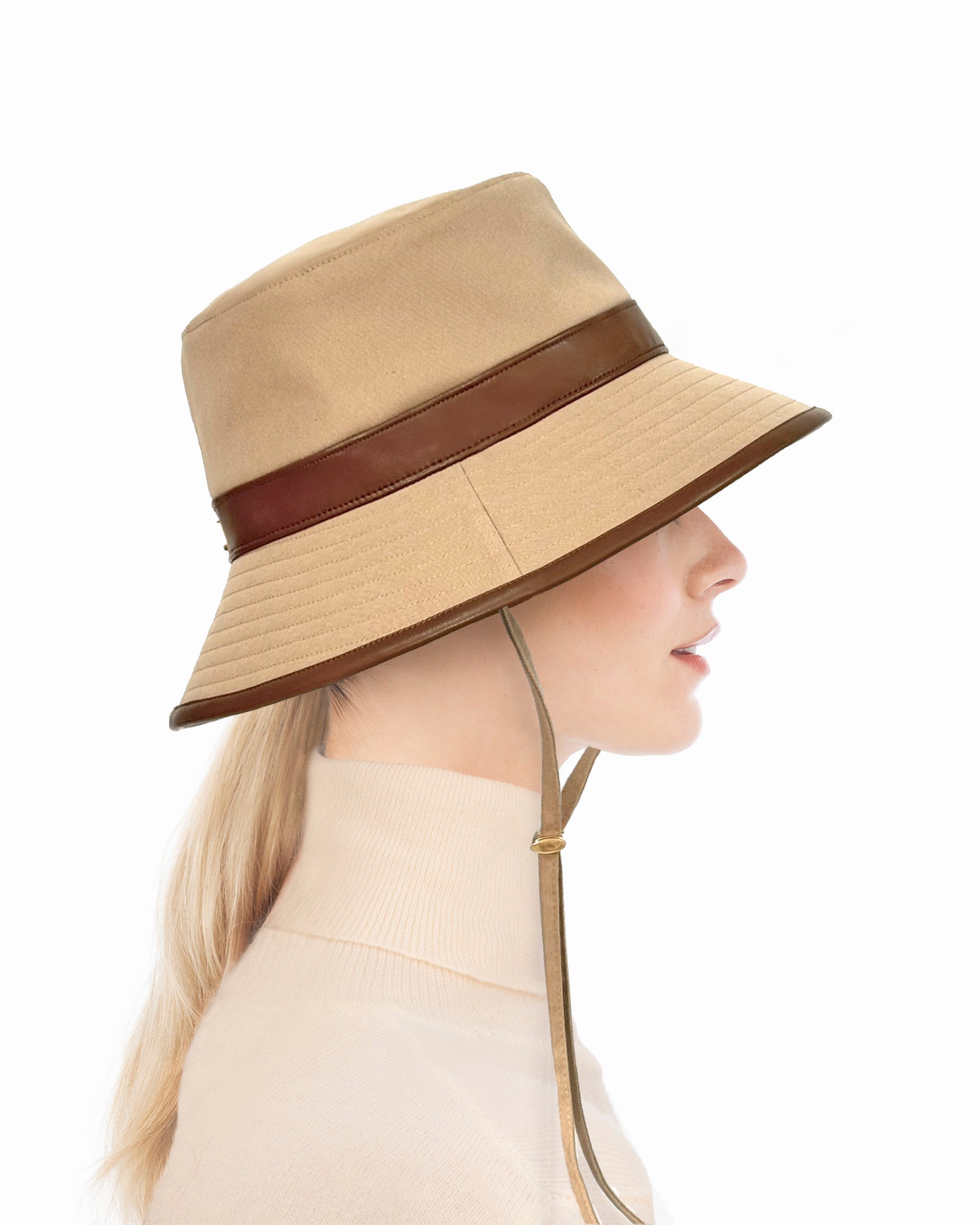 Petra Rain Bucket Tan/Saddle Eric Javits