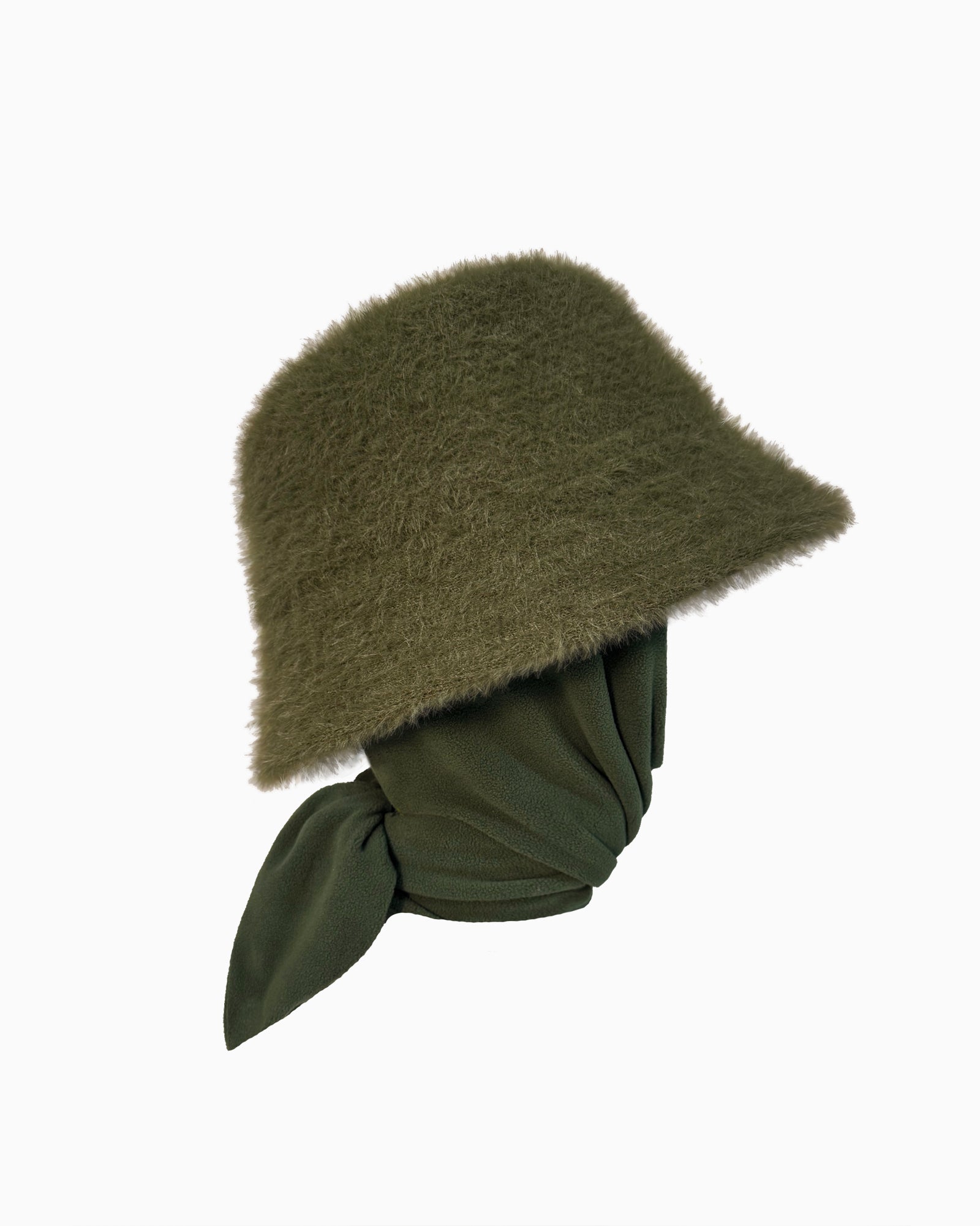 Fuzzy Bucket With Scarf | Eric Javits