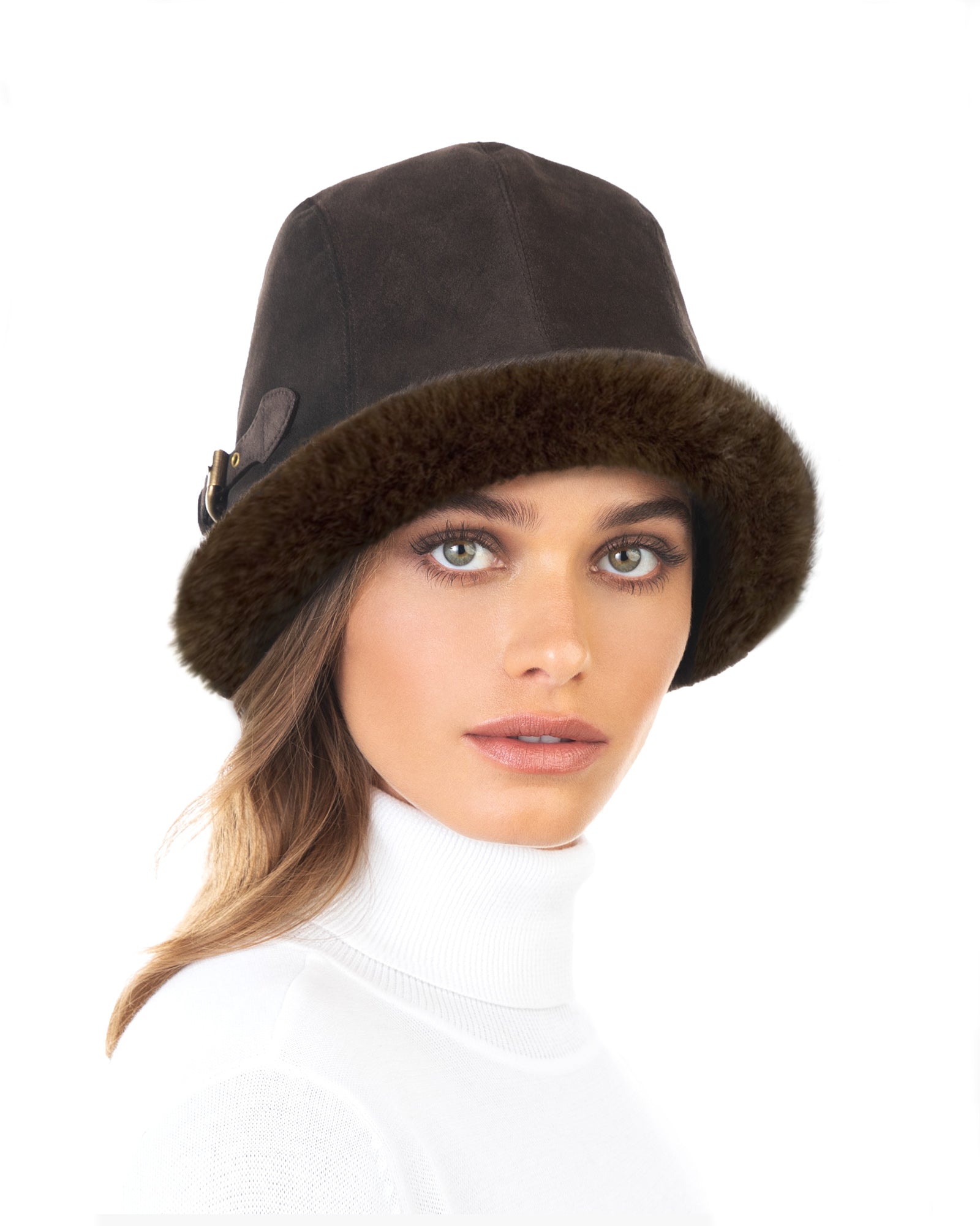 帽子 SHOMKA Chocolate lynx bonnet 49cm Brown Sheared Beaver Russian Cossack Hat for Men: FurHatWorld.com