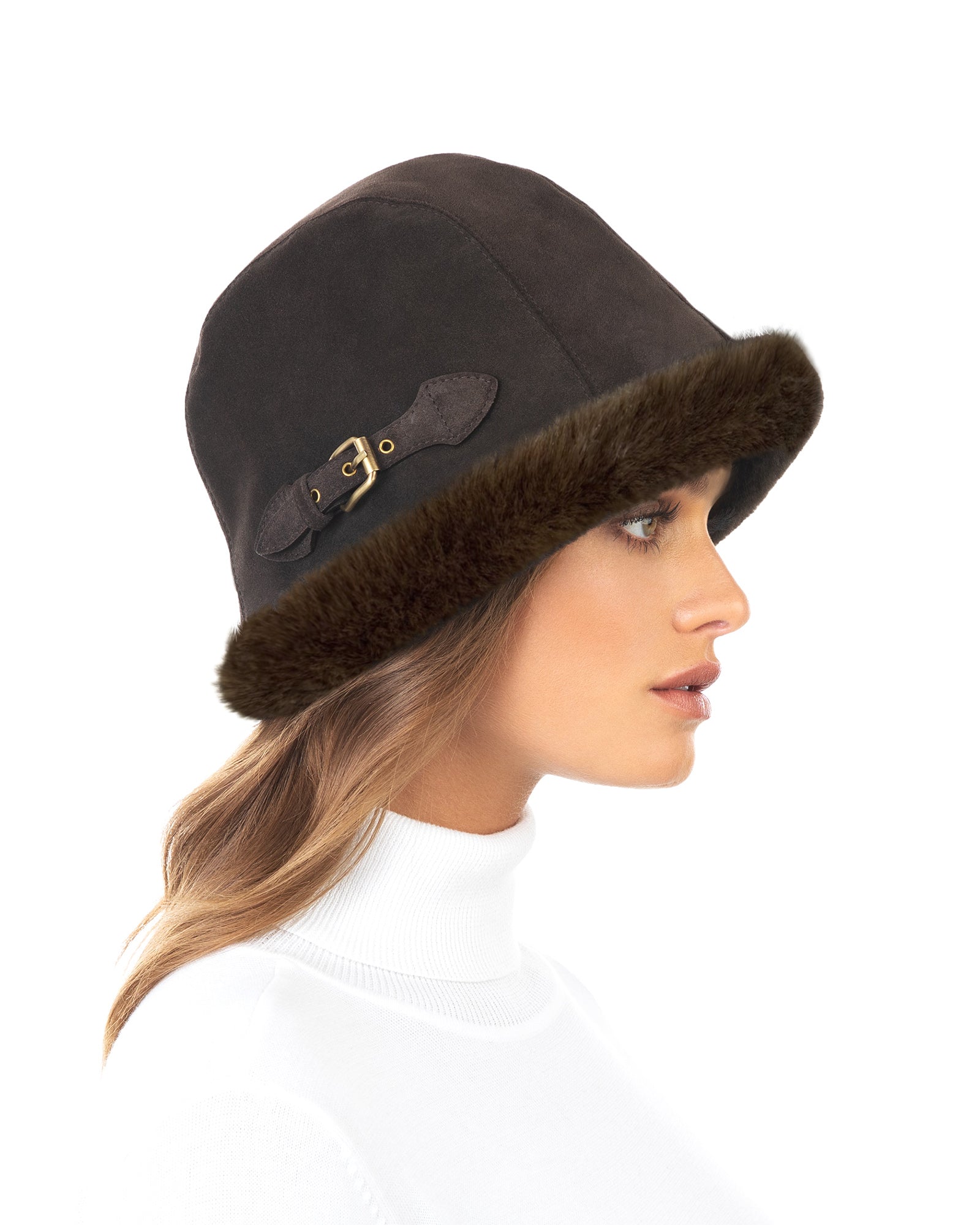 Vail Suede Cloche｜Handmade Winter Hat | Eric Javits