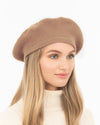 Tanya beret Camel Eric Javits