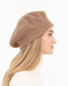 Tanya beret Camel Eric Javits