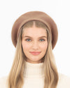 Tanya beret Camel Eric Javits