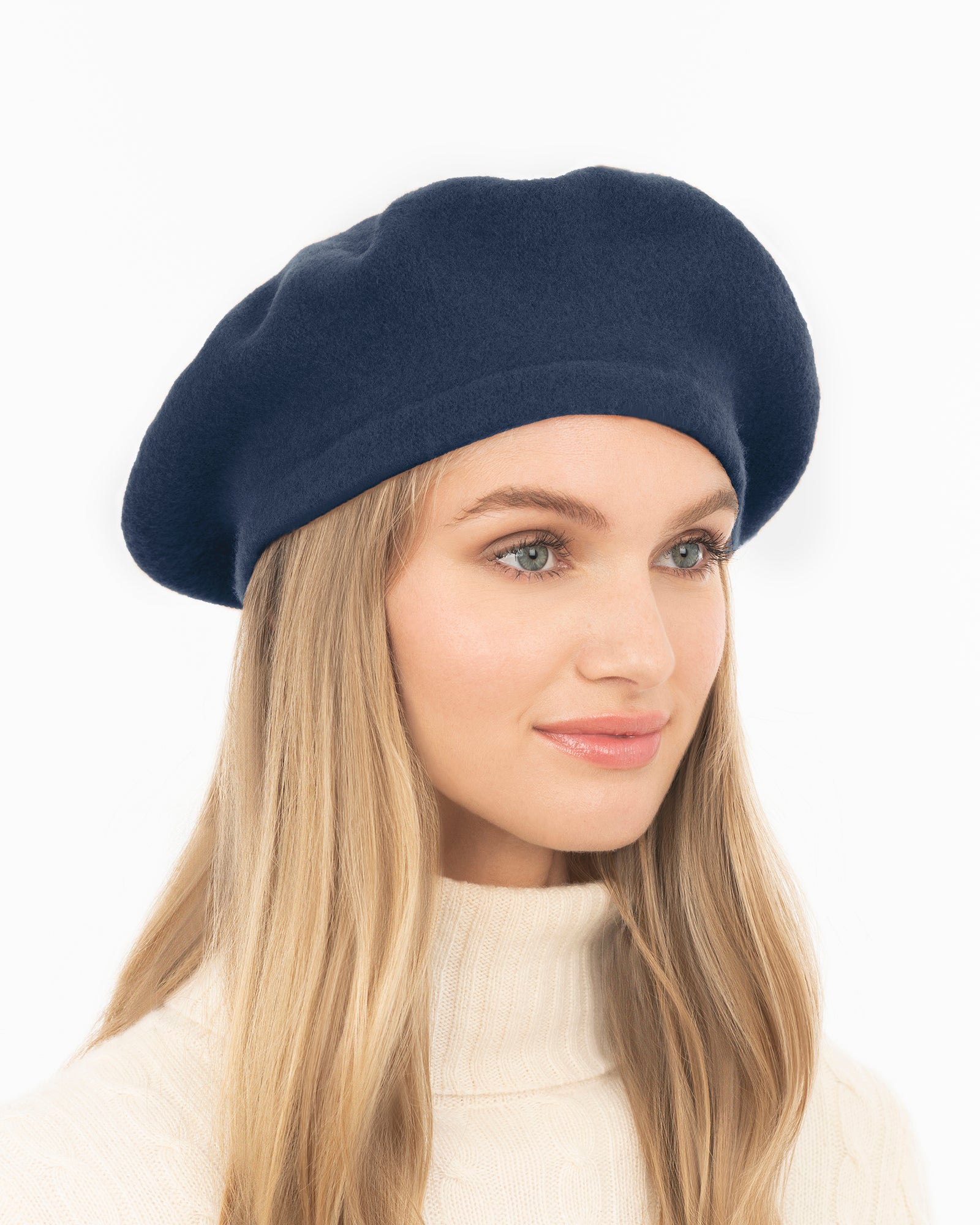 Tanya beret Navy Eric Javits