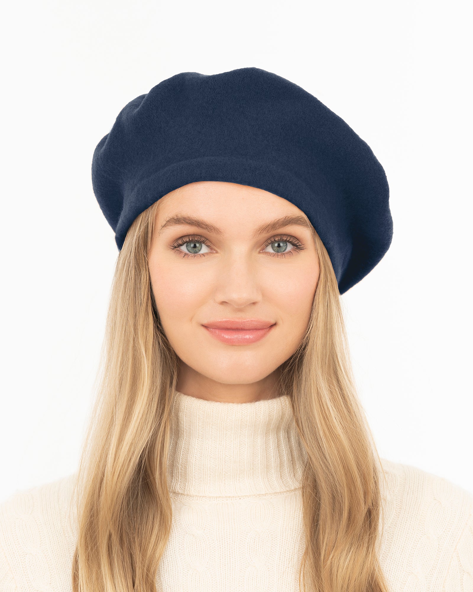 Tanya beret Navy Eric Javits