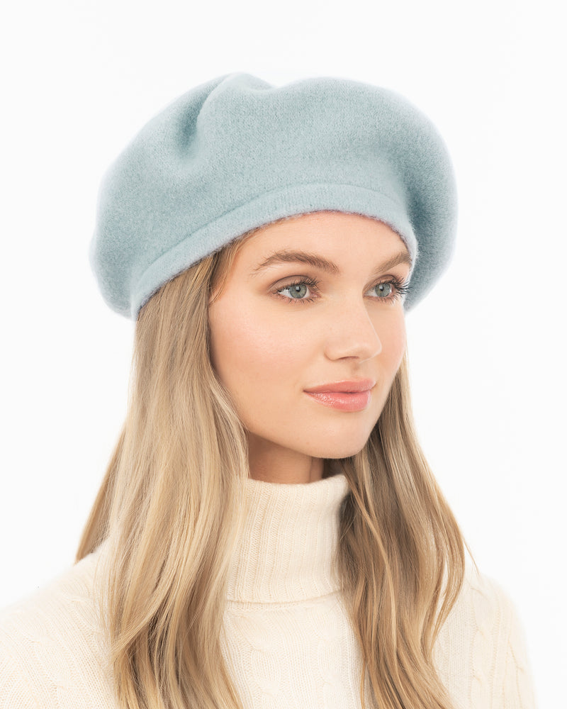 Tanya beret Powder Blue Eric Javits