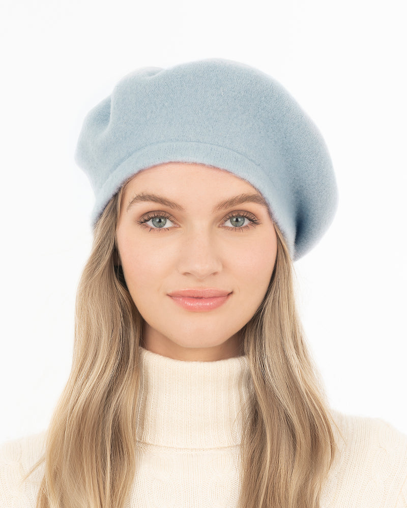 Tanya beret Powder Blue Eric Javits