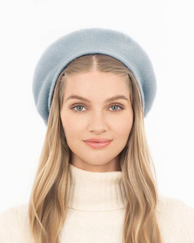 Tanya beret Powder Blue Eric Javits