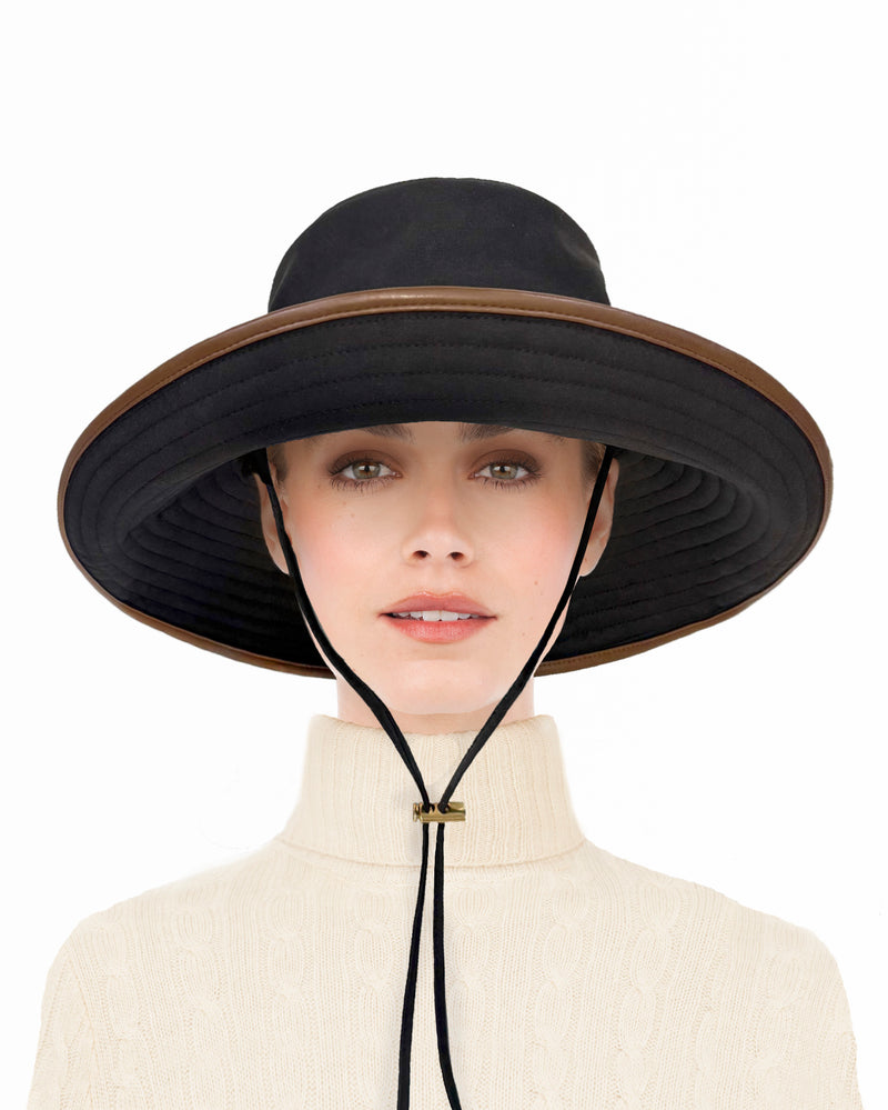 Petra Rain II Black/Saddle Eric Javits