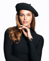 Tanya beret Black Eric Javits 