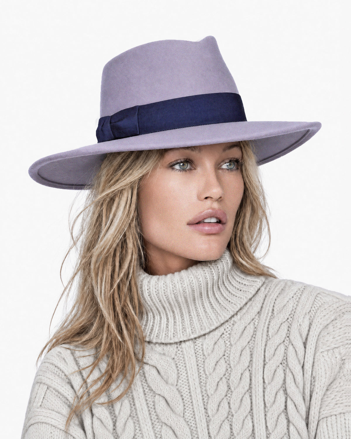 Wool Zora Lilac/Navy Eric Javits