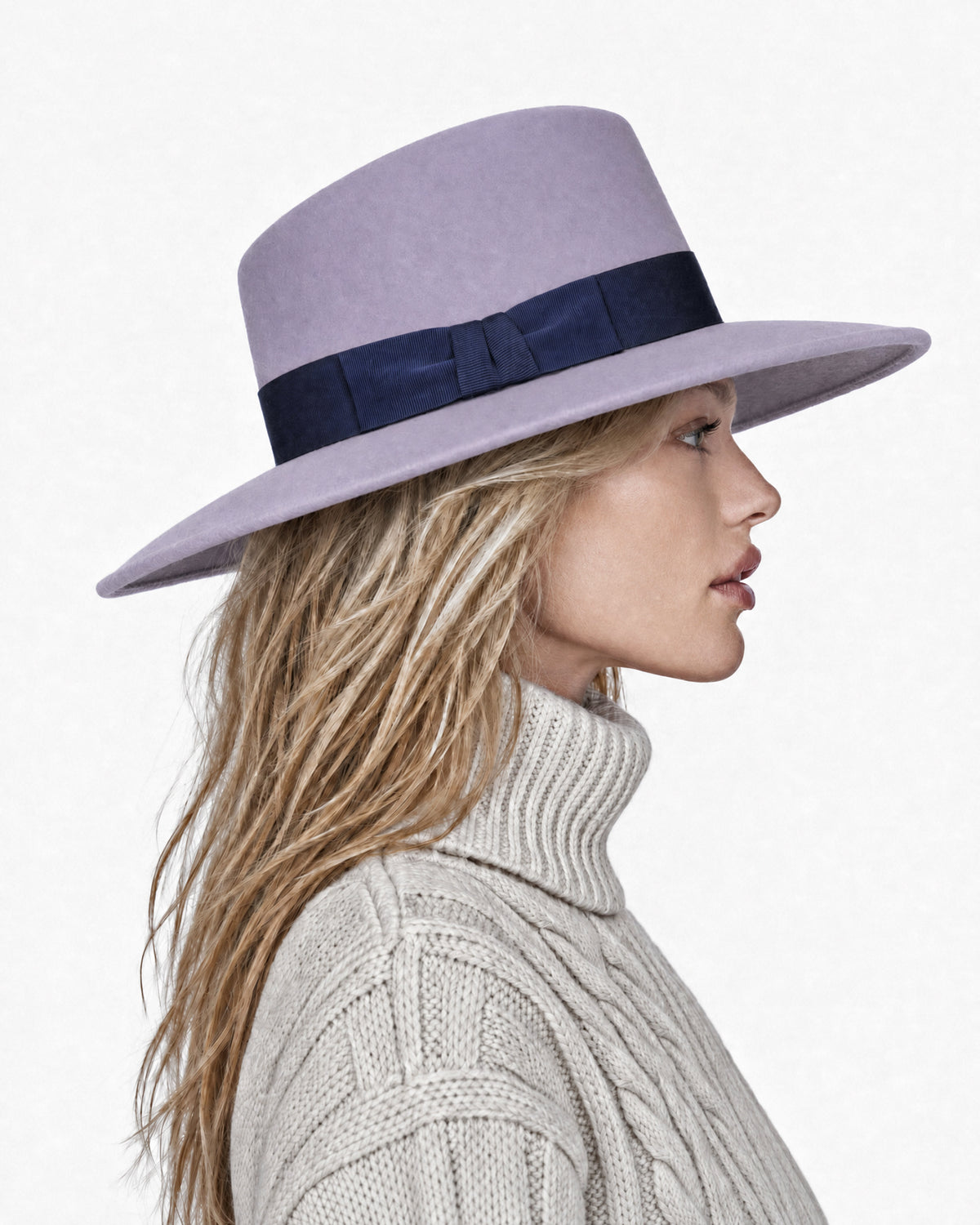 Wool Zora Lilac/Navy Eric Javits