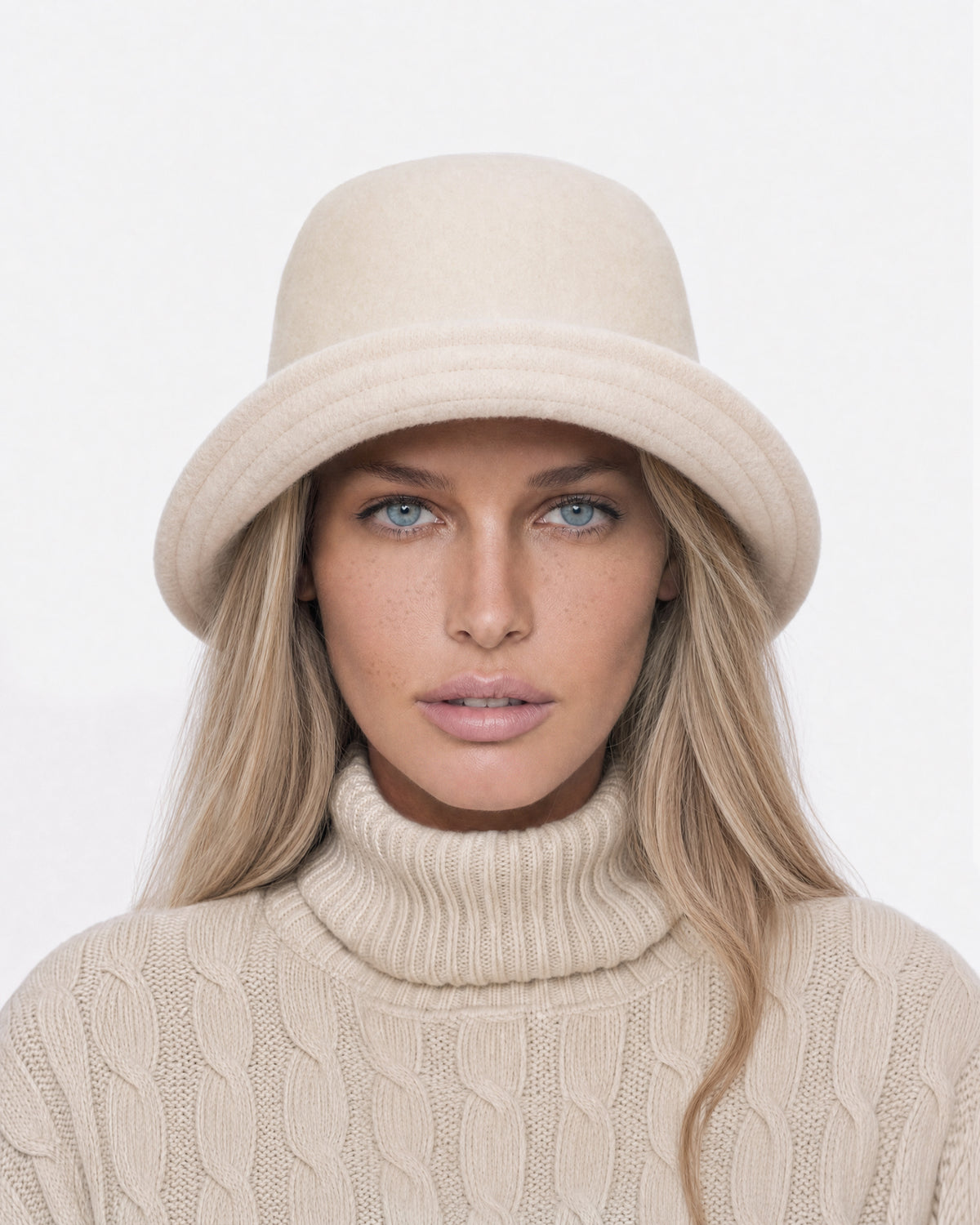 Wool Bucket Soft Cream Eric Javits
