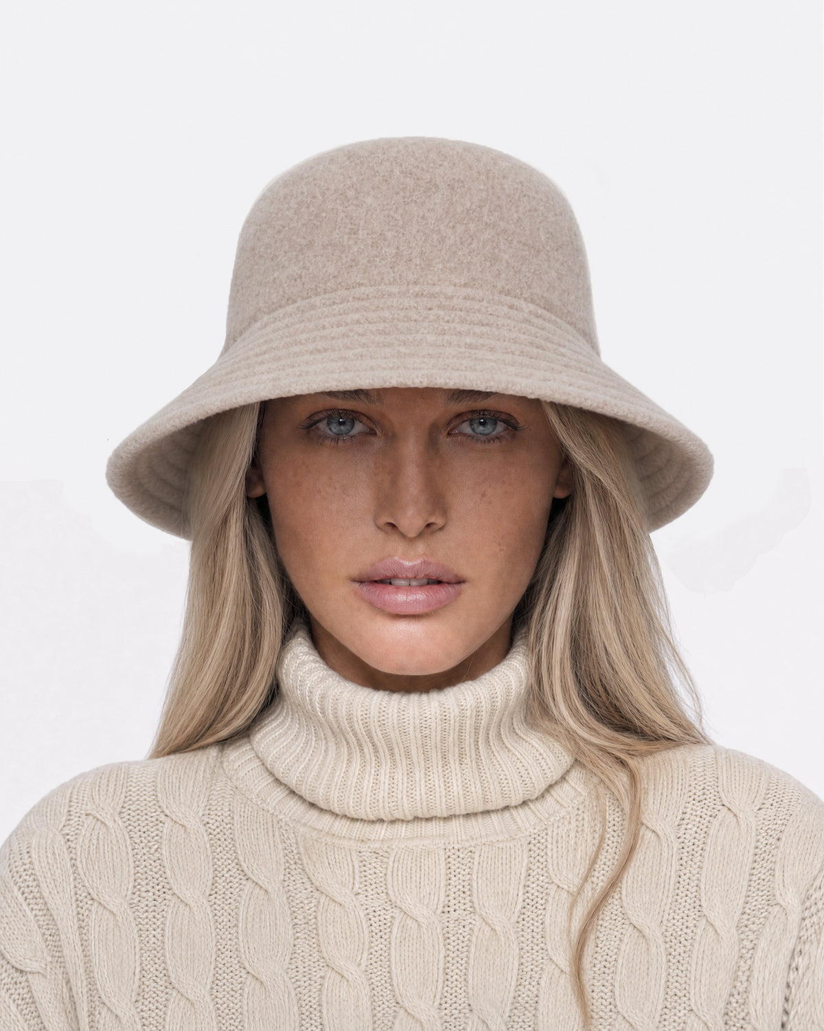 Wool Bucket Light Taupe Eric Javits