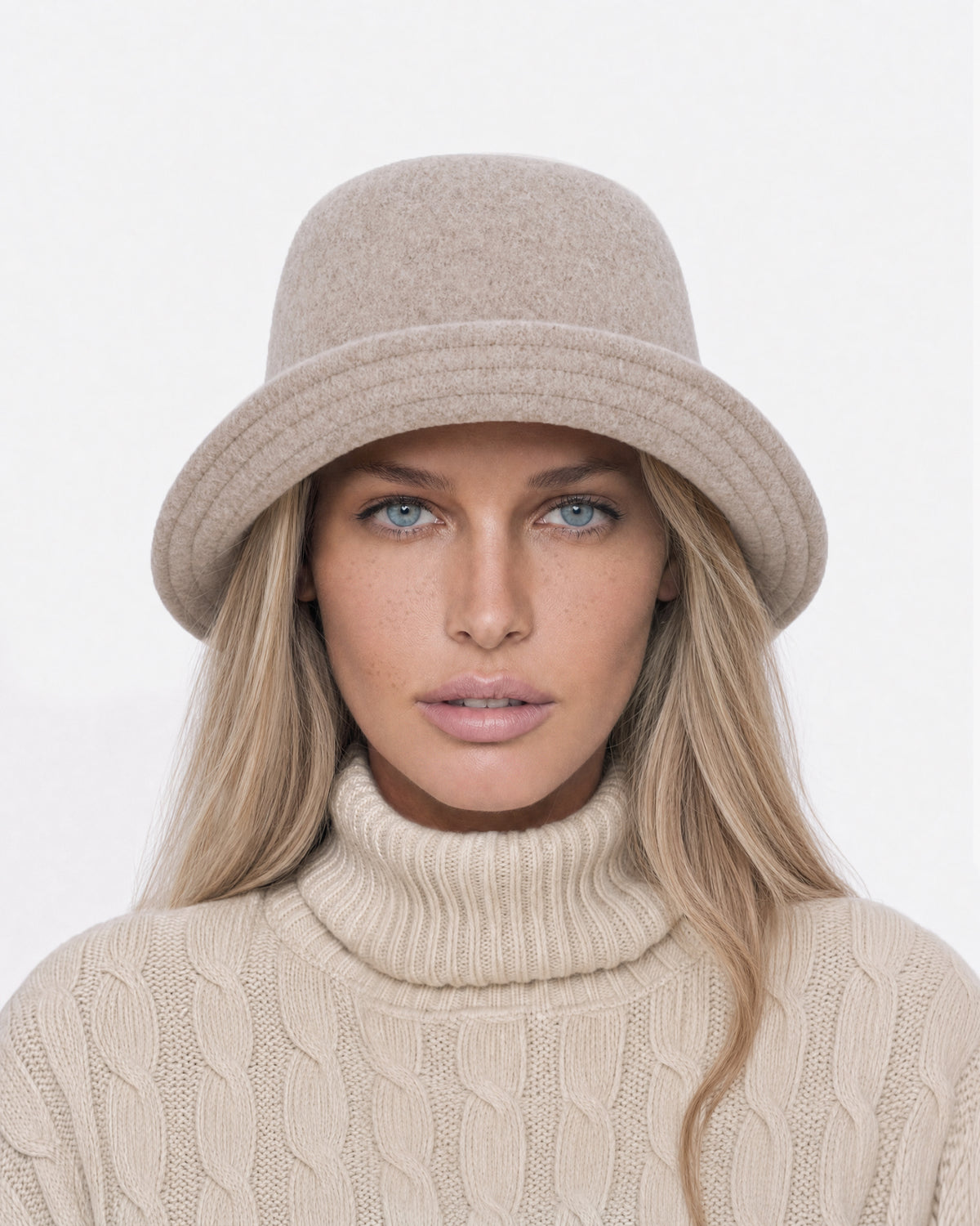 Wool Bucket Light Taupe Eric Javits