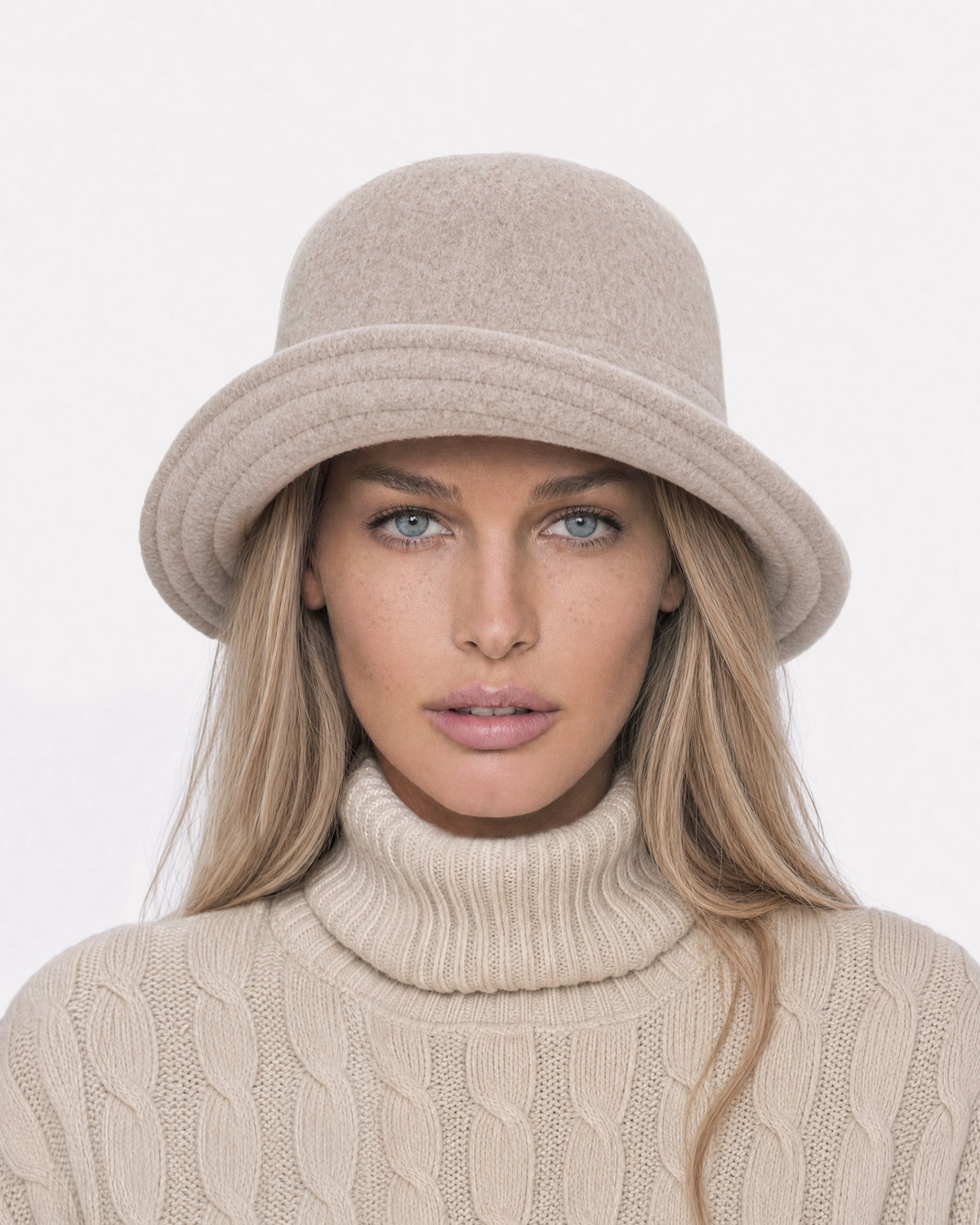 Wool Bucket Light Taupe Eric Javits