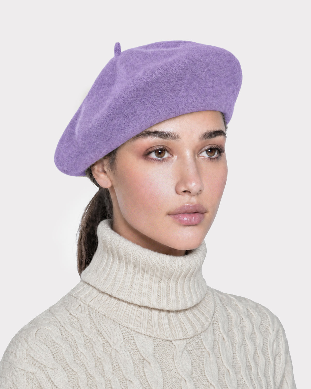 Tanya beret Lilac Eric Javits