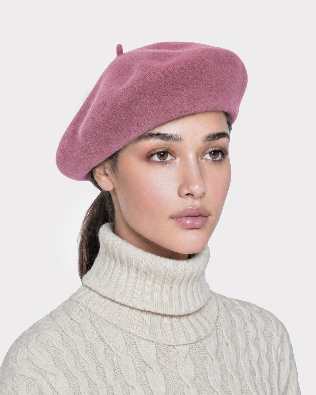Tanya beret Mauve Eric Javits