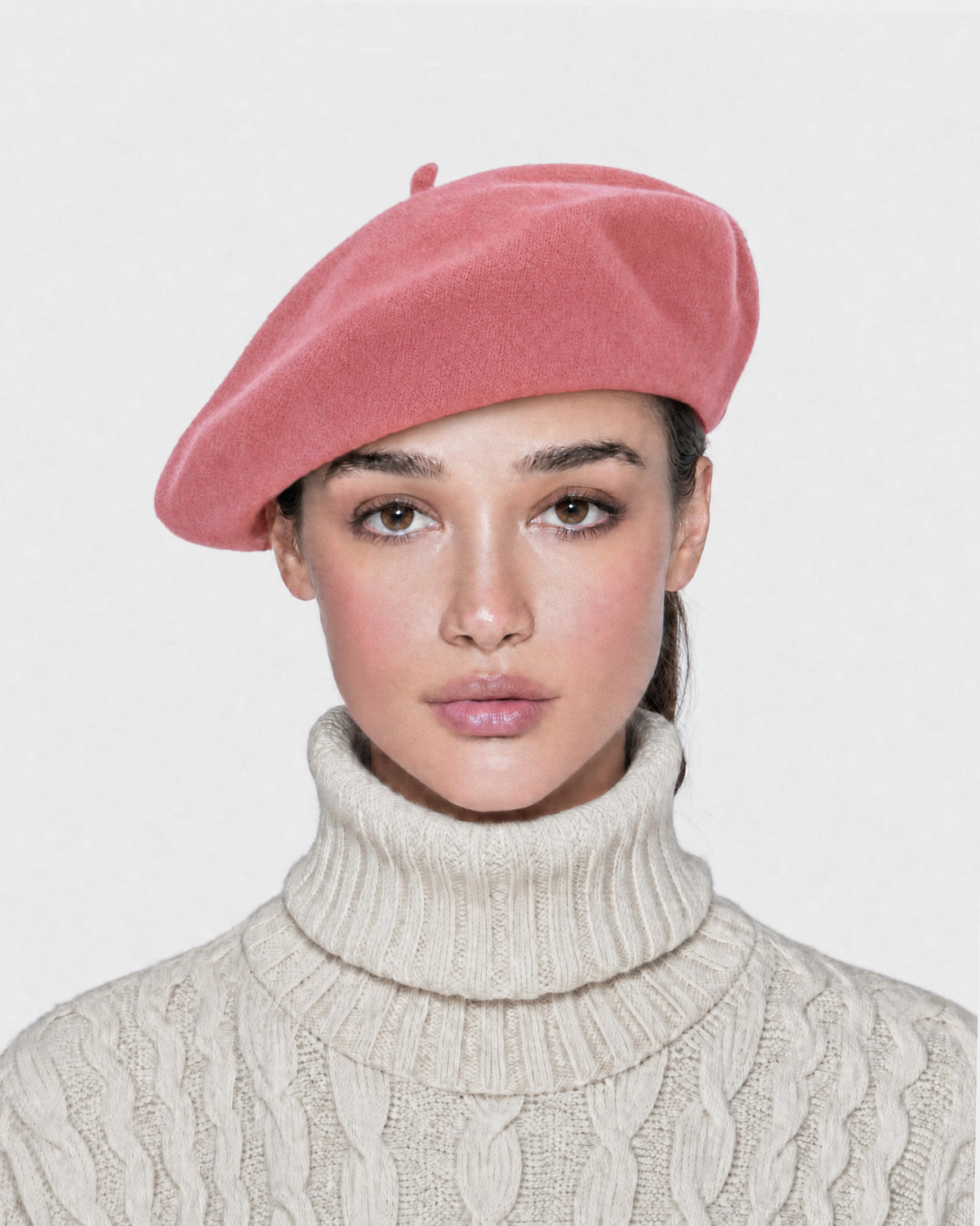 Tanya beret Rose Pink Eric Javits