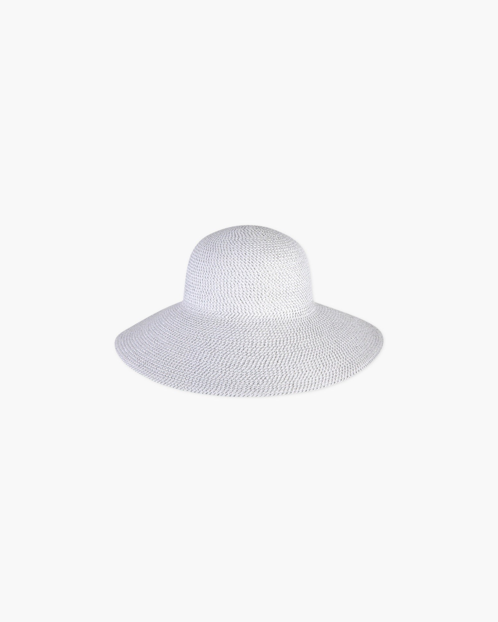 Eric Ledallic Squishee Straw Hat Hampton Total | Ice Metallic Silver | Eric Javits
