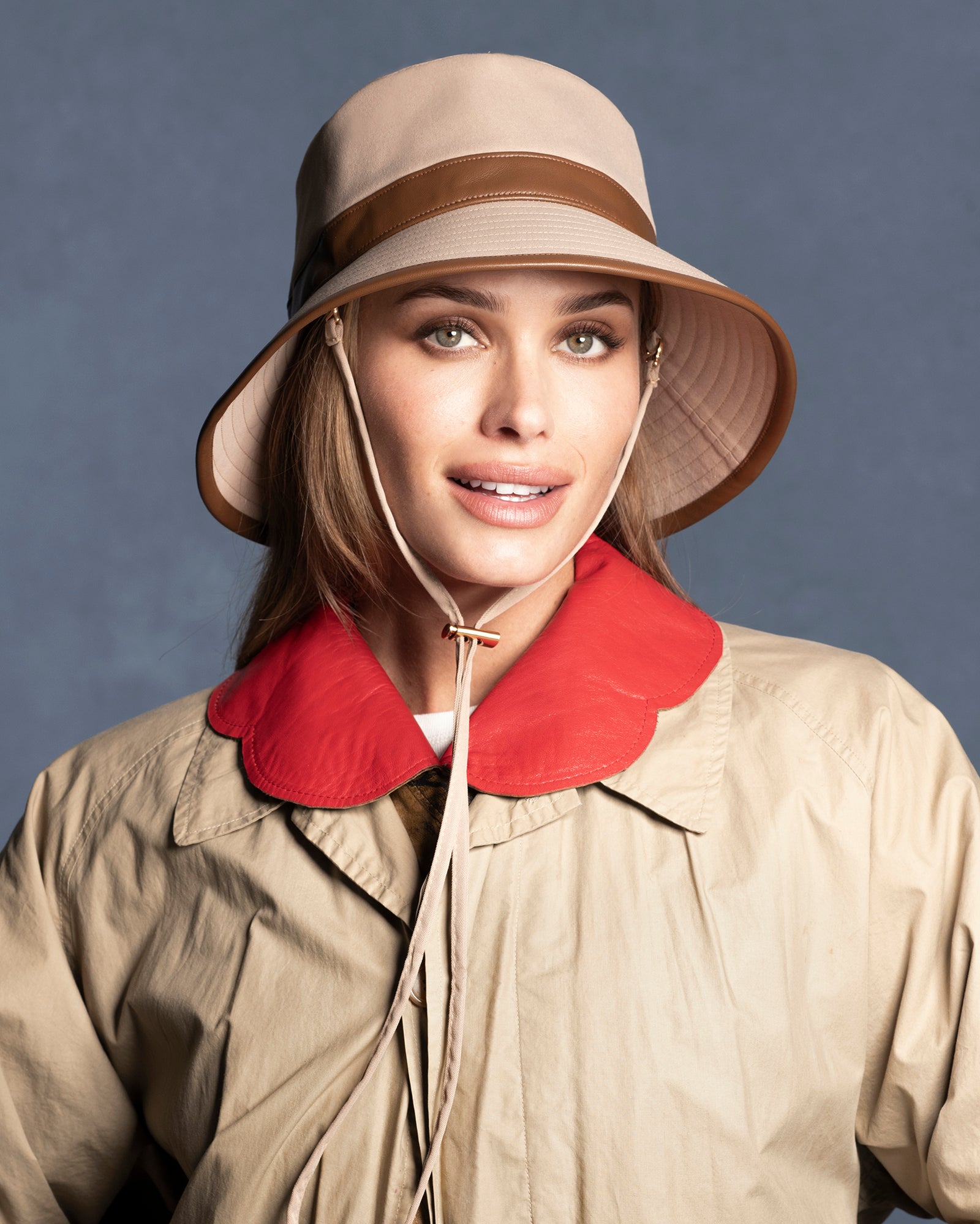 Petra Rain Bucket Tan/Saddle Eric Javits