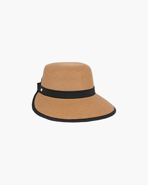 Sunbust Visor I Straw Hat UPF 50+ | Eric Javits display picture 3