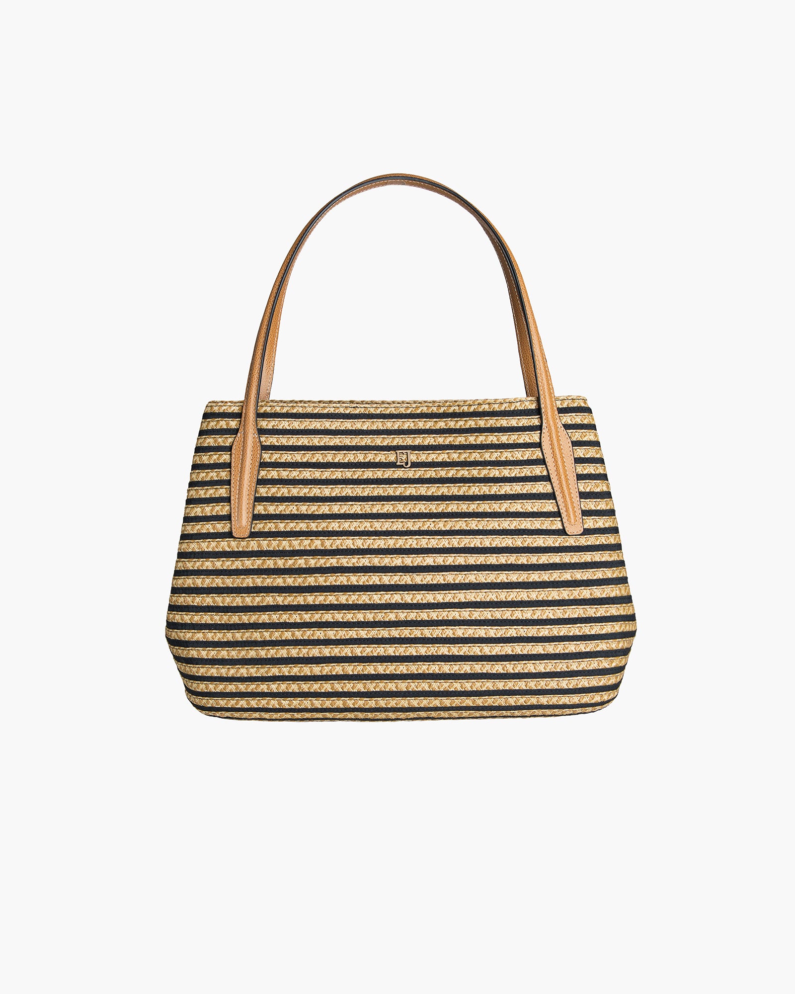 SQUISHEE® ISLA STRAW BAG Black Mix Eric Javits