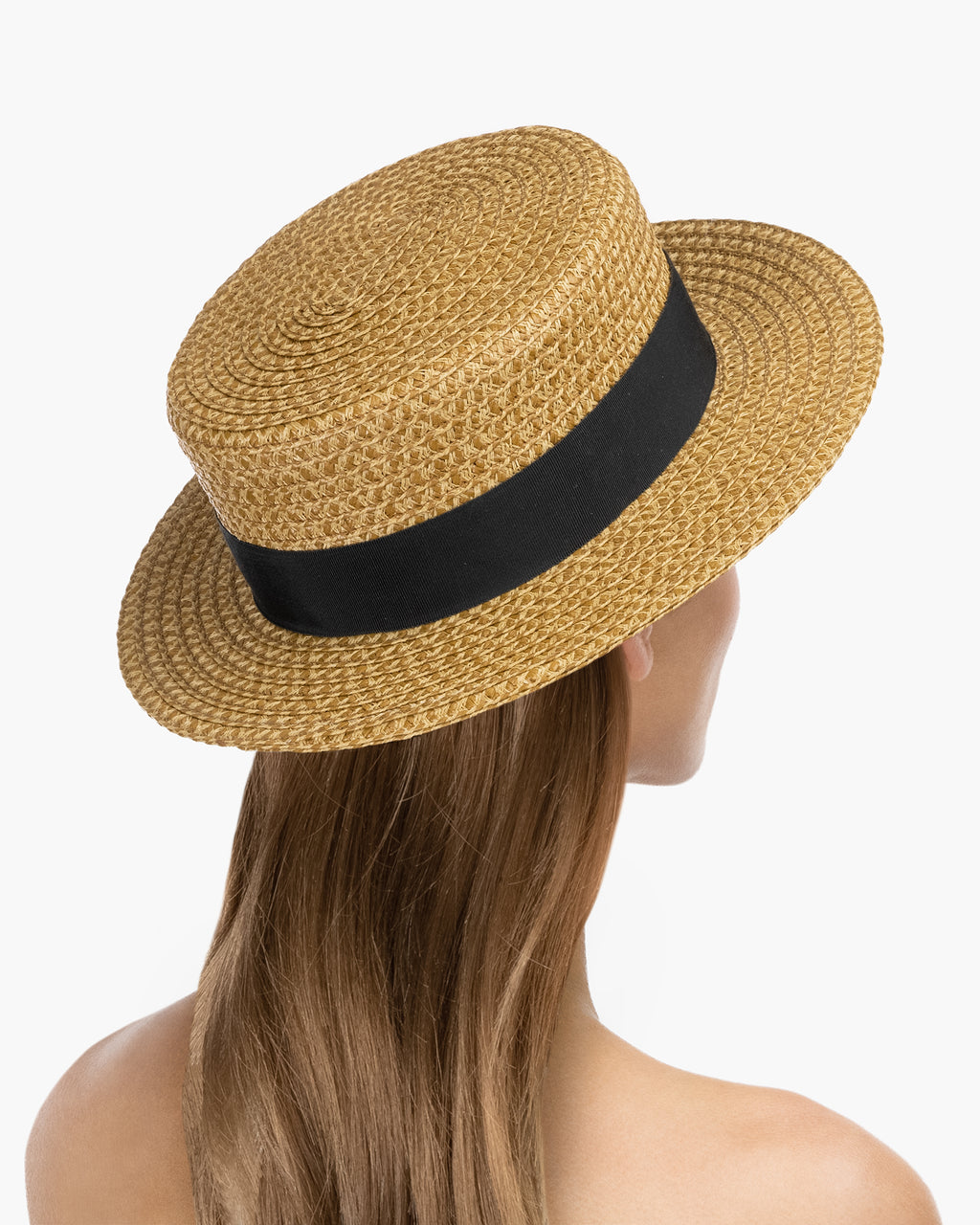 Boater Peanut/White Eric Javits