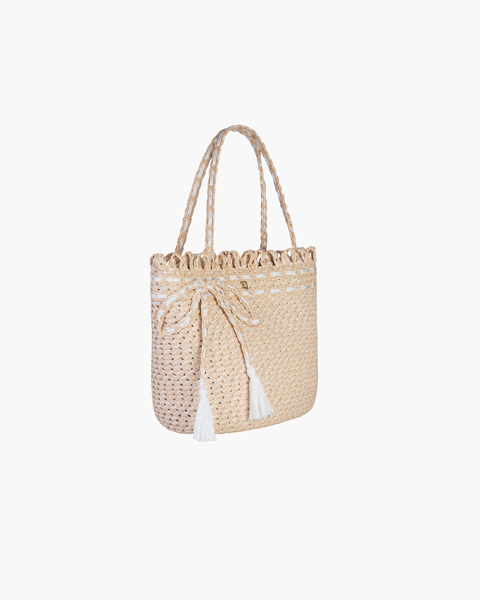 SQUISHEE® BARDOT STRAW TOTE Shell Eric Javits