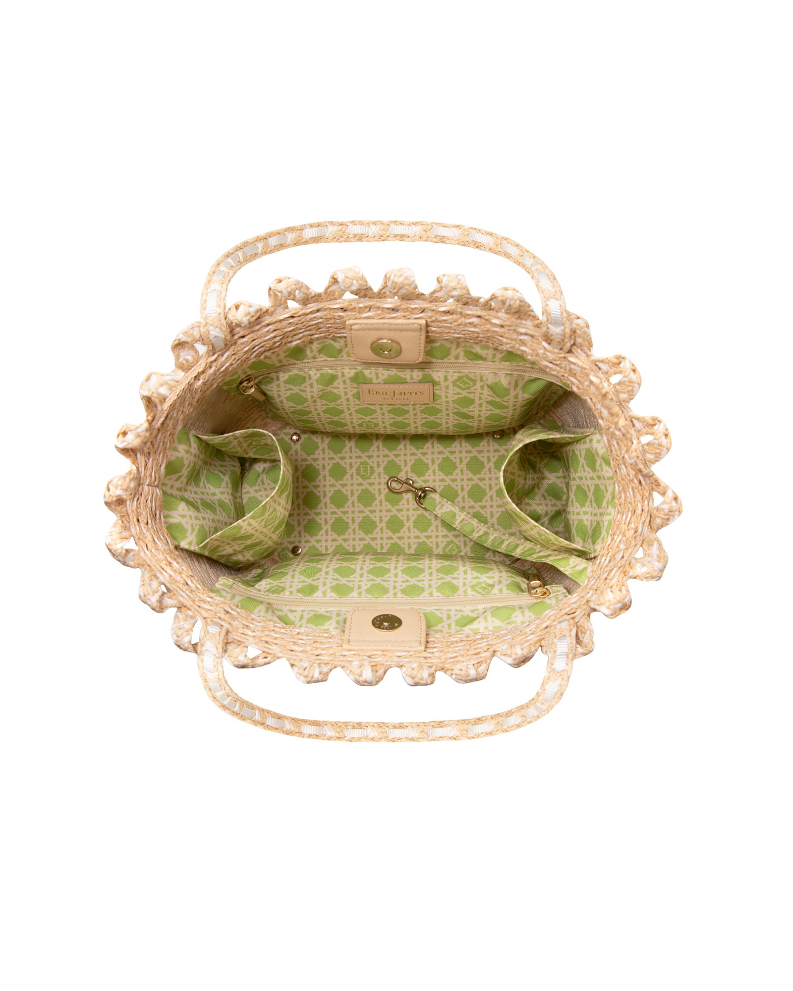 SQUISHEE® BARDOT STRAW TOTE Shell Eric Javits