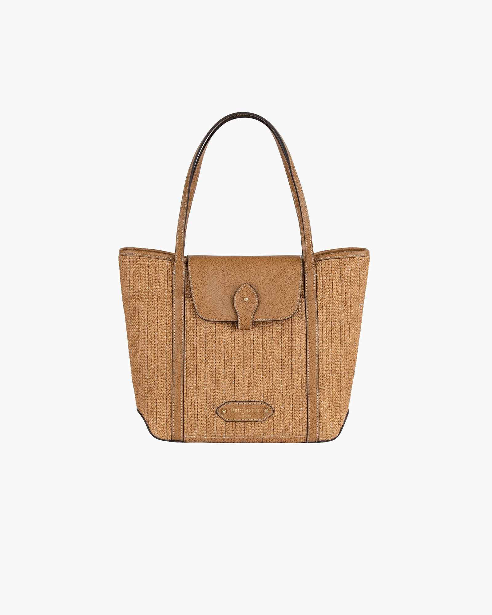Verona Raffia Bag | Mid-Size Tote | Designer's Bag | Eric Javits | Eric ...