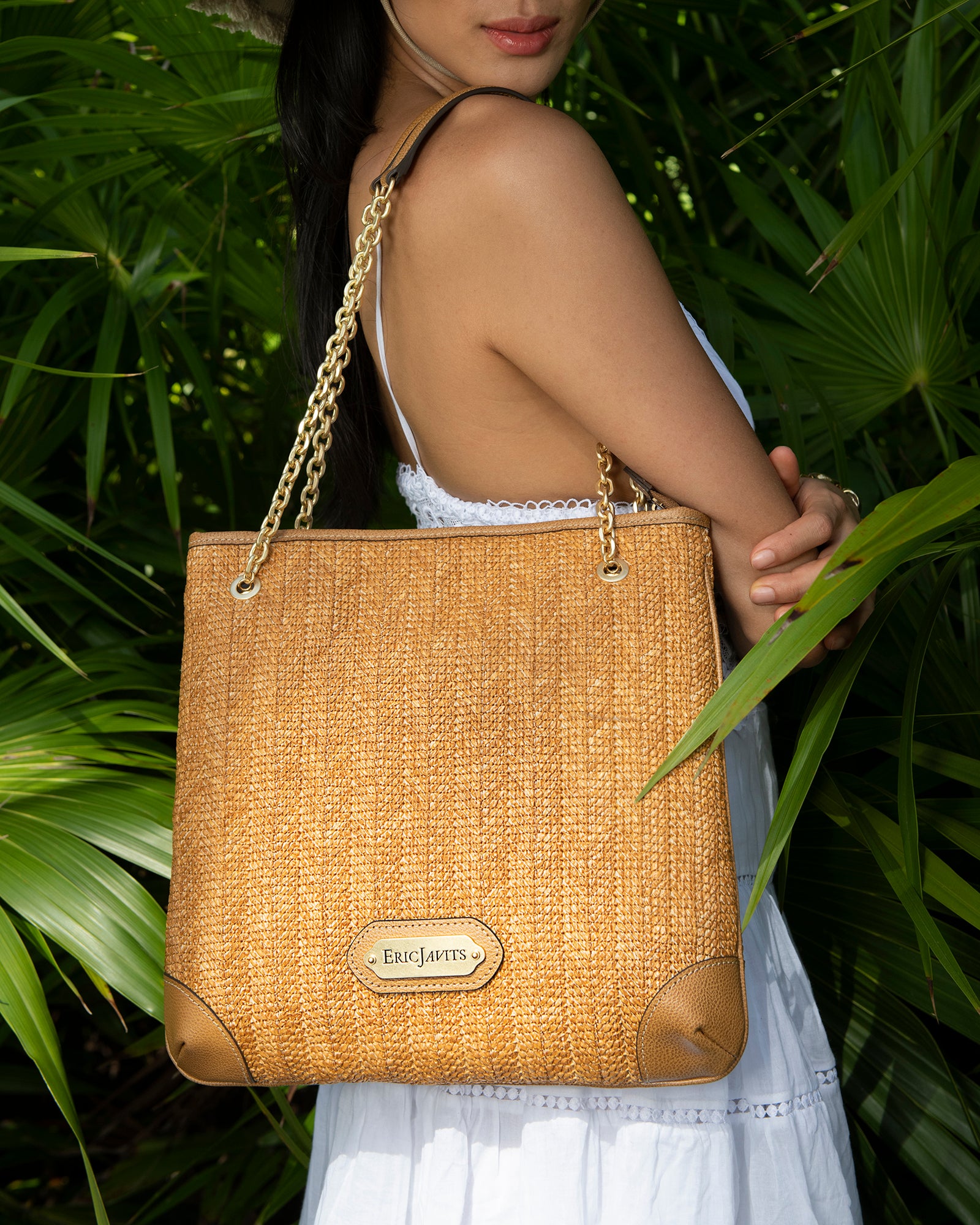 Antibes | Raffia Straw Bag | Mid-size | Eric Javits