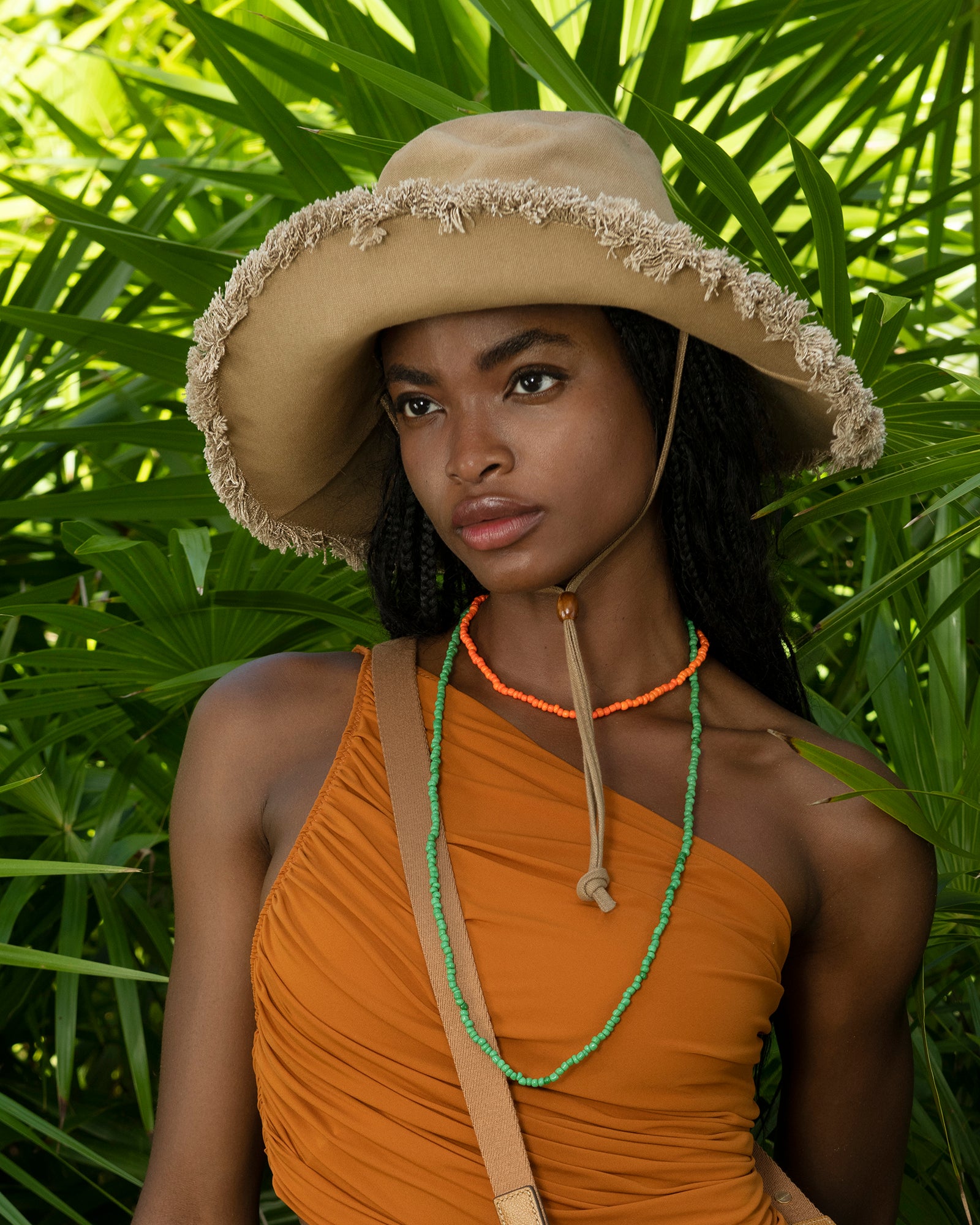 帽子 open sesame club FLEUR LACE BONNET Sandy | Fabric Floppy Hat | Eric Javits