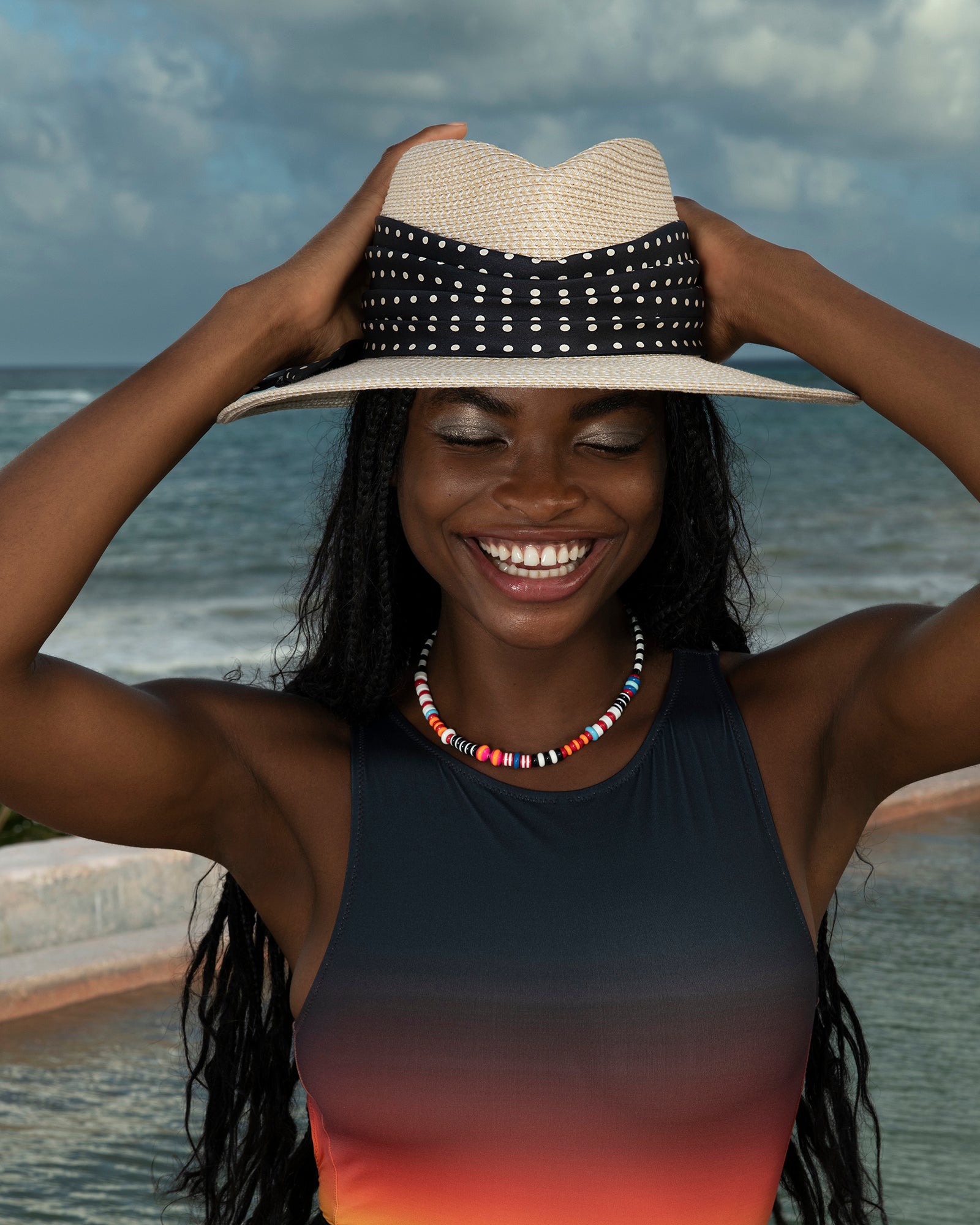 Marella Fedora Hat | Straw Fedora | Eric Javits