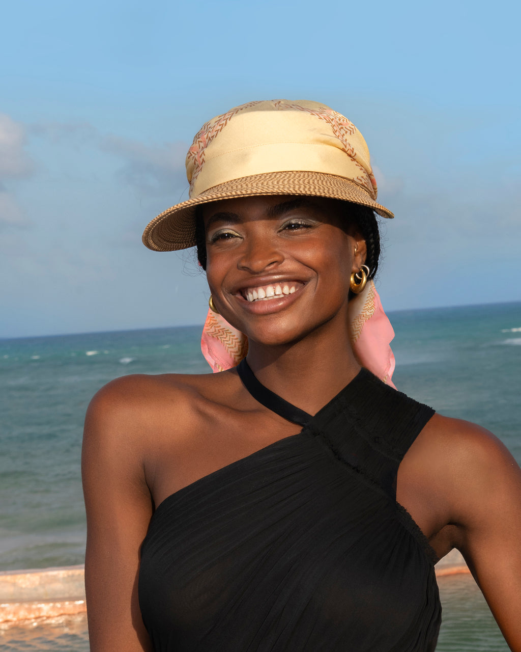 Bandana Visor Peanut Mix Eric Javits