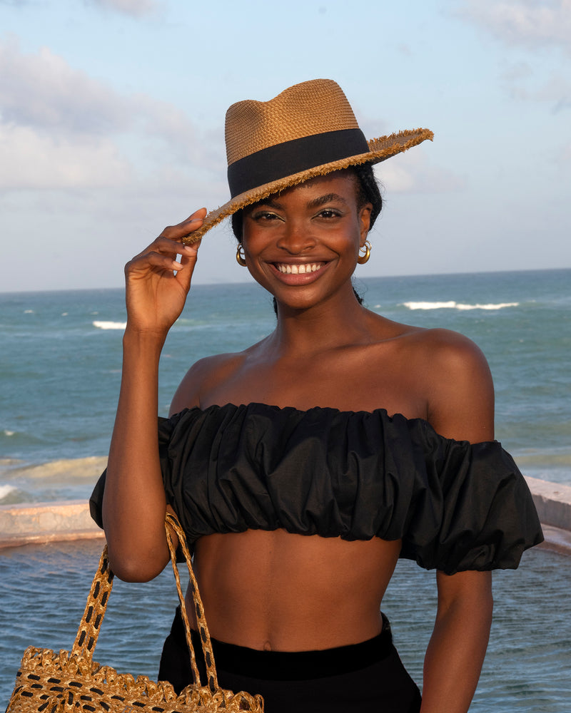 Tulum Womens Fedora Hats Natural Squishee® Instinct Straw Hat