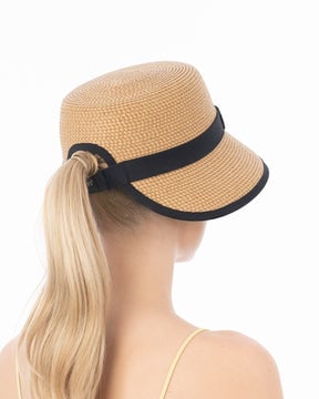 Pamie Visor Natural/Black Eric Javits