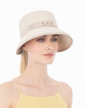 Pamie Visor White Mix Eric Javits
