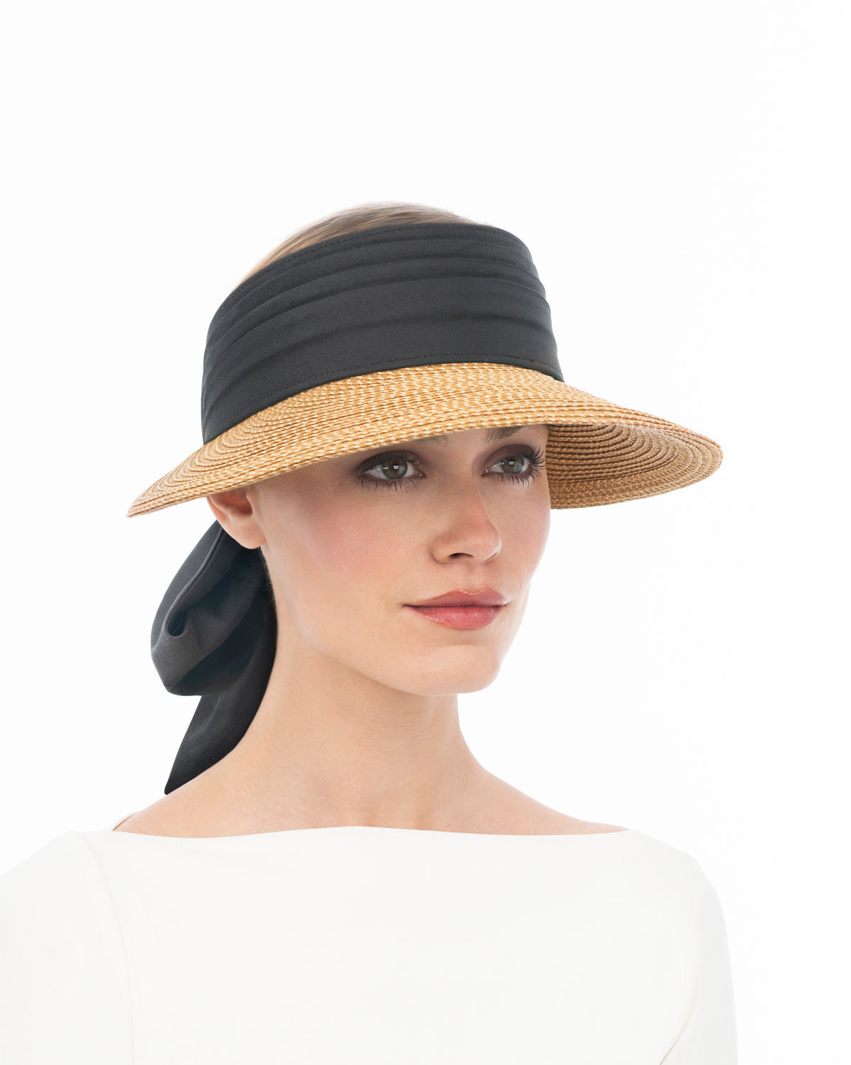 Tie Visor Natural/Black Eric Javits