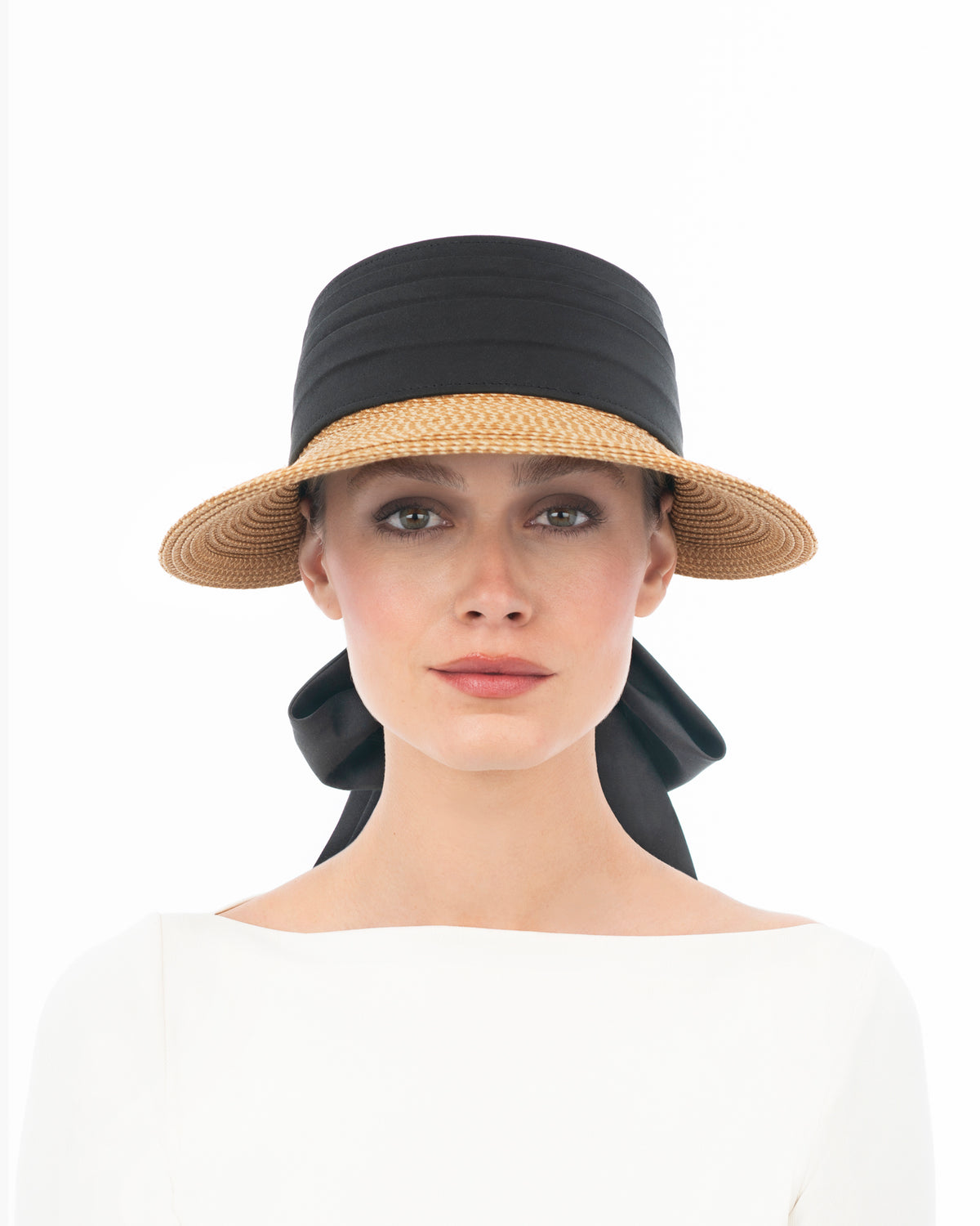 Tie Visor Natural/Black Eric Javits